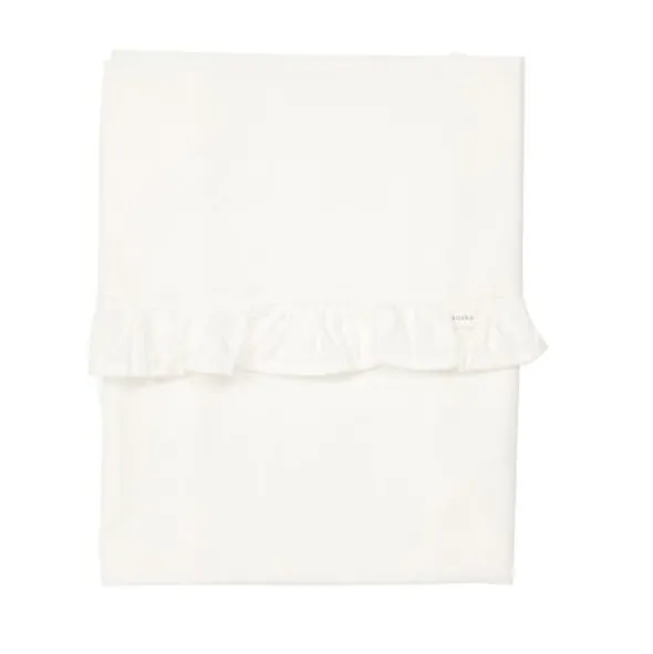 Koeka Ruffle Wieglaken Warm White 80 x 100 cm