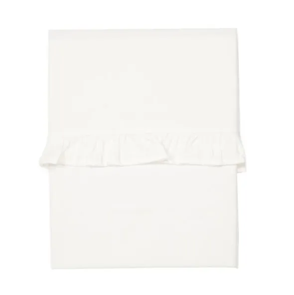 Koeka Ruffle Wieglaken Warm White 80 x 100 cm