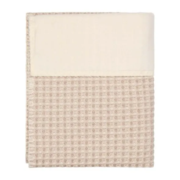 Koeka Wiegdeken - Cotton Fleece Wafel Amsterdam – Crumble - 75x100 cm