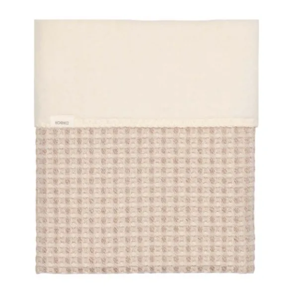 Koeka Wiegdeken - Cotton Fleece Wafel Amsterdam – Crumble - 75x100 cm