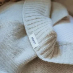 Koeka Wiegdeken Premium Knit Beja - Merino Wol/Cashmere - Warm White - 75x90 cm