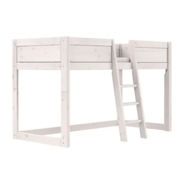 LIFETIME Bed Met Dakframe - 4-in-1 Bed - Premium Whitewash