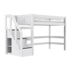 LIFETIME Breeze Hoogslaper Met Trapkast - Wit