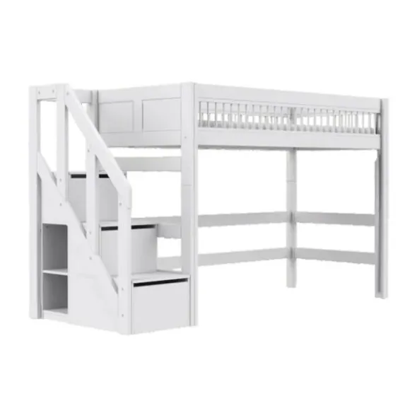 LIFETIME Breeze Hoogslaper Met Trapkast - Wit