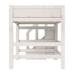 Life Time Hoogslaper Deluxe - White Wash - 152 cm - 120 cm - Met Trapkast