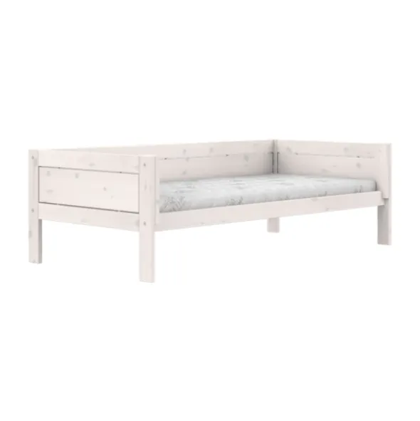 LIFETIME Kidsroom Huisbed 4‑In‑1 – Premium Rolbodem - White Wash