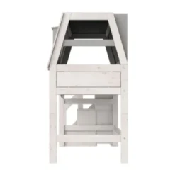 LIFETIME Kidsrooms Halfhoogslaper met Trapkast - My Hangout - Whitewash - 90x200 cm