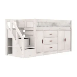 LIFETIME Kidsrooms Halfhoogslaper – All‑In‑One / Premium White Wash