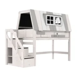 LIFETIME Kidsrooms Halfhoogslaper My Hangout - White-Wash