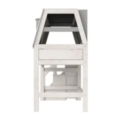 LIFETIME Kidsrooms Halfhoogslaper - My Hangout - Luxe Lattenbodem - Wit Gelakt