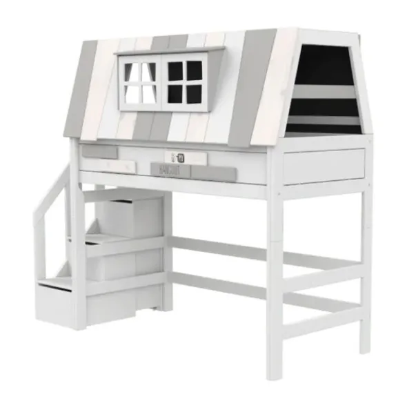 LIFETIME Kidsrooms Hoogslaper - My Hangout - 152 cm - Luxe Lattenbodem