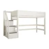 LIFETIME Kidsrooms Hoogslaper Met Trapkast Whitewash