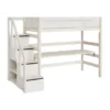 LIFETIME Kidsrooms Hoogslaper Met Trapkast Whitewash