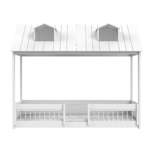 LIFETIME Kidsrooms 2-in-1 Bed - Beach House - 90x200 cm - Wit Gelakt