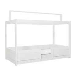 LIFETIME Kidsrooms 4 in 1 Bedcombinatie Met Dak Wit Gelakt