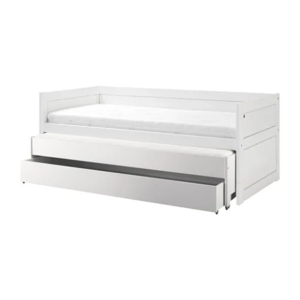 LIFETIME Kidsrooms Kajuitbed Met Logeerbed Wit Gelakt incl. Rolbodem