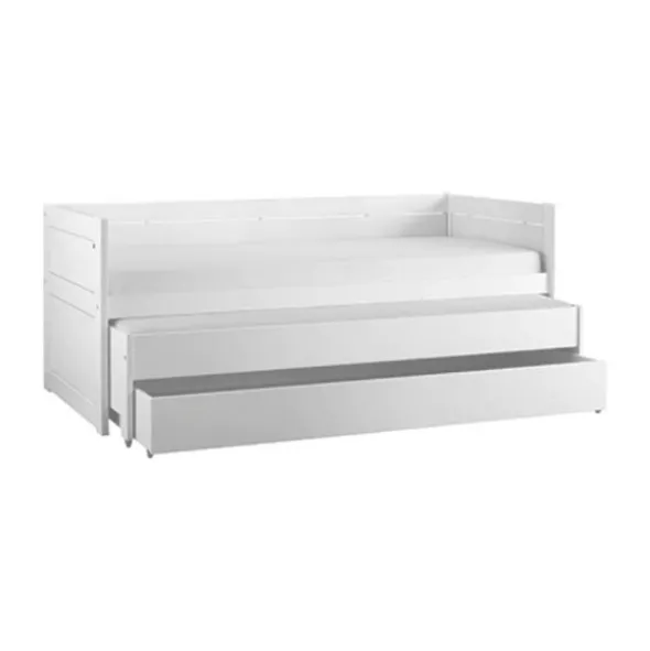 LIFETIME Kidsrooms Kajuitbed Met Logeerbed Wit Gelakt incl. Luxe Lattenbodem