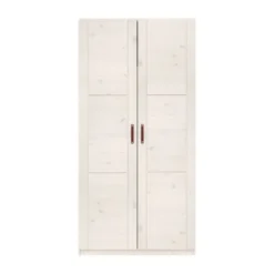 LIFETIME Kidsrooms Kledingkast 2-Deurs - Tussenwand - White Wash