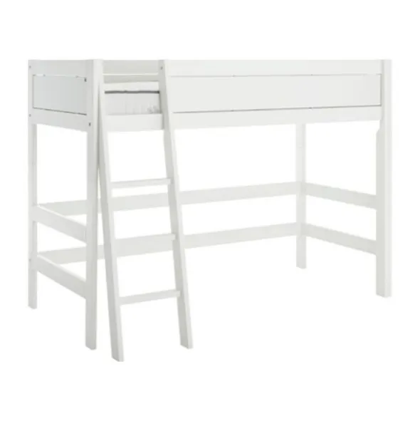 LIFETIME Kidsrooms Midhoogslaper - Luxe - Schuine Trap - Wit Gelakt