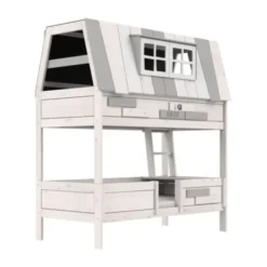 LIFETIME Kidsrooms My Hangout Huisbed - Premium Rolbodem - White Wash
