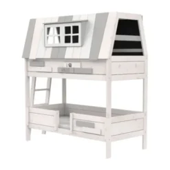 LIFETIME Kidsrooms My Hangout Stapelbed - Premium Rolbodem - White Wash
