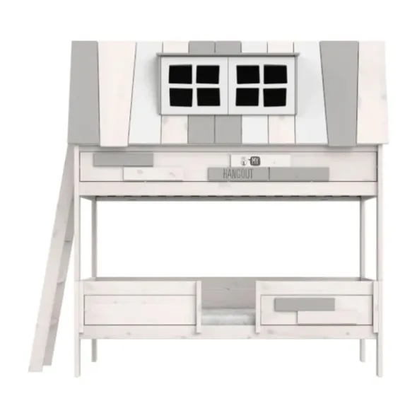 LIFETIME Kidsrooms My Hangout Stapelbed - Premium Rolbodem - White Wash