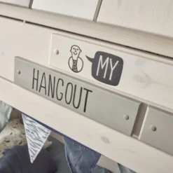 LIFETIME Kidsrooms My Hangout Stapelbed - Premium Rolbodem - White Wash