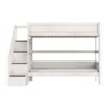 LIFETIME Kidsrooms Original Stapelbed Met Trapkast - Premium Rolbodem - White Wash