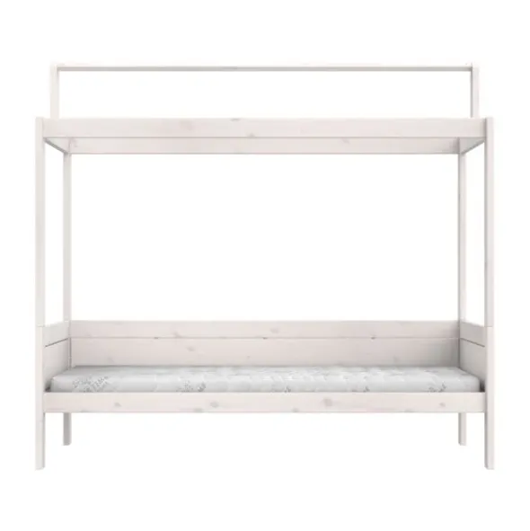 LIFETIME Kidsrooms Original Bed + Dakframe - Premium Rolbodem - White Wash