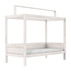 LIFETIME Kidsrooms Original Bed + Dakframe - Premium Rolbodem - White Wash