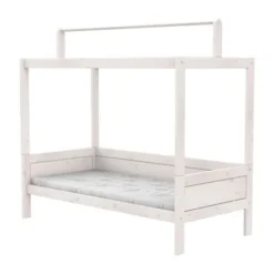 LIFETIME Kidsrooms Original Bed + Dakframe - Premium Rolbodem - White Wash