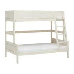 LIFETIME Kidsrooms Stapelbed Family Luxe Whitewash 120 x 200 cm