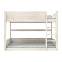 LifeTime Stapelbed – Laag – Luxe Lattenbodem – White-Wash