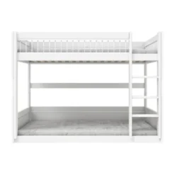 LifeTime Stapelbed – Laag – Rolbodem – Wit Gelakt