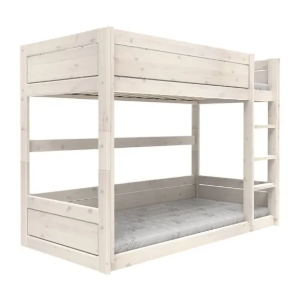 LifeTime Stapelbed – Laag – Rolbodem – White-Wash