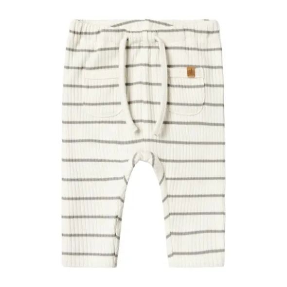 Lil' Atelier Broek - Gestreept - Mt. 56 - Coconut Milk