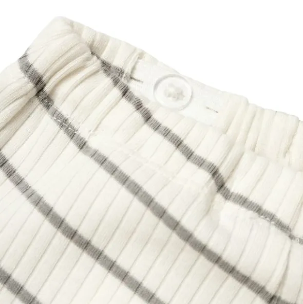 Lil' Atelier Broek - Gestreept - Mt. 56 - Coconut Milk