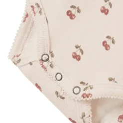 Lil' Atelier Cherry Romper - Mt. 56 - Silver Peony