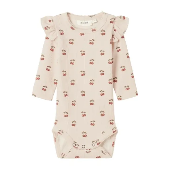 Lil' Atelier Cherry Romper - Mt. 56 - Silver Peony