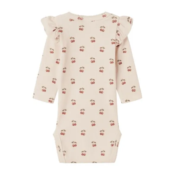 Lil' Atelier Cherry Romper - Mt. 56 - Silver Peony