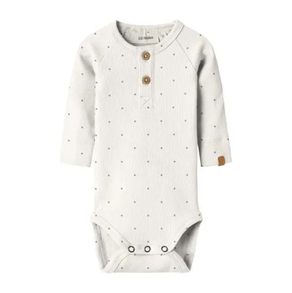 Lil' Atelier Coconut Milk Romper - Sleet Dot - Mt. 56