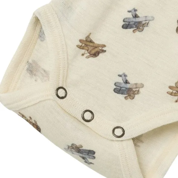 Lil' Atelier Detail Romper - Mt. 68 - Turtledove Melange