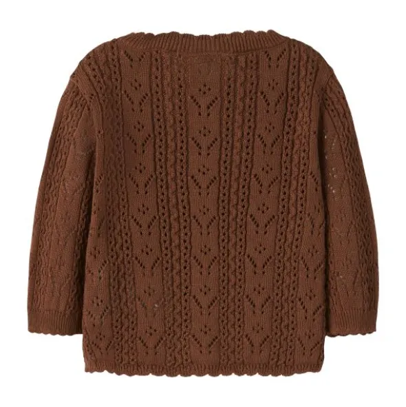 Lil Atelier Knit Cardigan - Mt. 56 - Maple Syrup