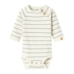 Lil' Atelier Romper - Gestreept - Mt. 56 - Coconut Milk