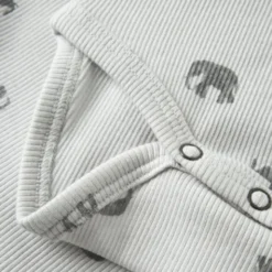 Lil Atelier Romper - Mt. 56 - Glacier Gray Elephant