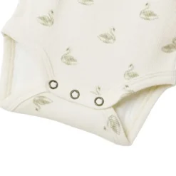 Lil' Atelier Swan Romper - Mt. 56 - Pastel Parchment