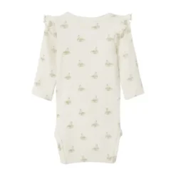 Lil' Atelier Swan Romper - Mt. 56 - Pastel Parchment