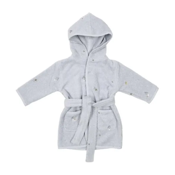 Little Dutch Badjas Geborduurd - Maat 74/80 - Blue