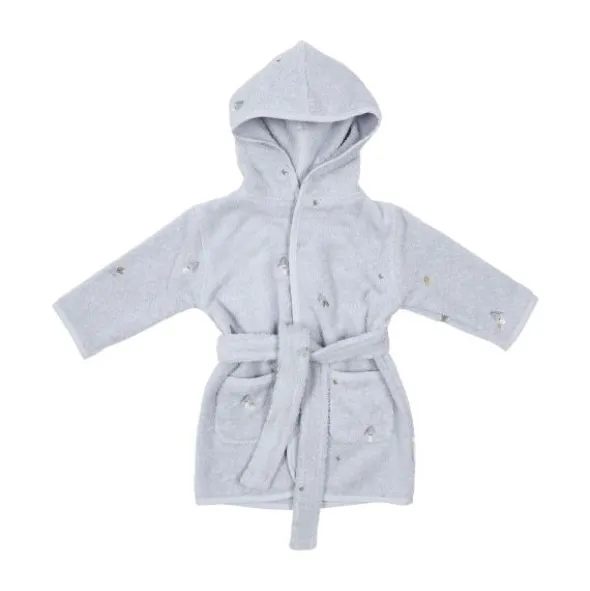Little Dutch Badjas Geborduurd - Maat 86/92 - Blue