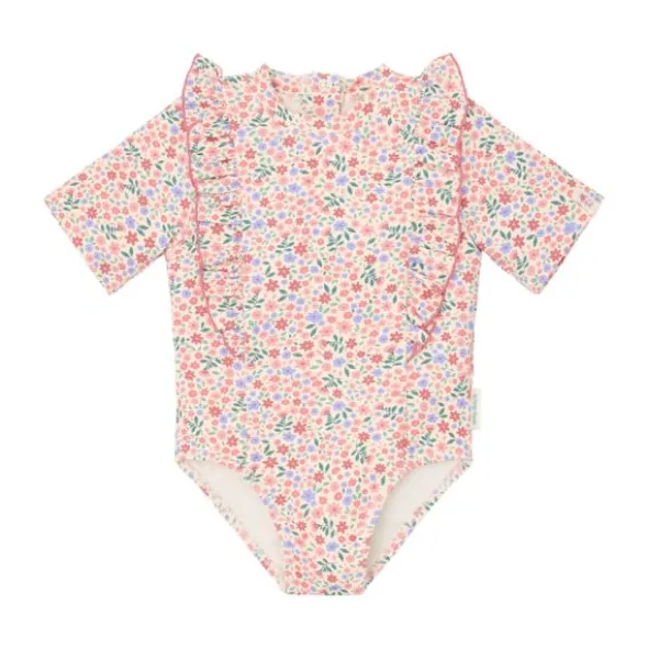 Little Dutch Badpak met Korte Mouwen - Dreamy Flowerfield - Maat 62/68